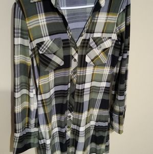 Plaid T-Shirt Dress